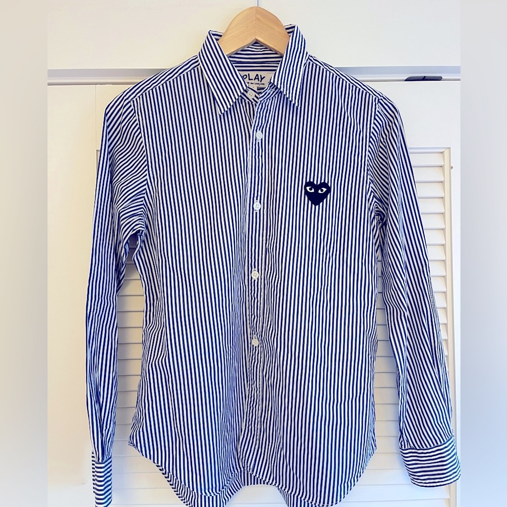 Comme de Garçons "Play" Stripped Button Down